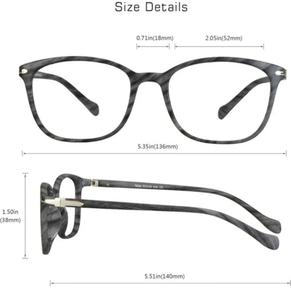 New VisionGlobal Blue Light Blocking Glasses for Women/Men, Anti Eyestrain, Styl